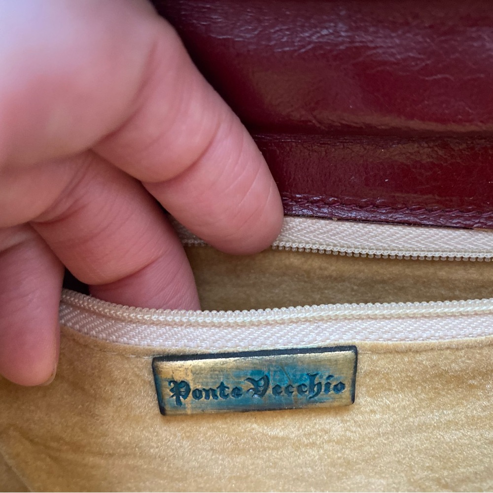 Vintage Ponte Vecchio Italian Leather Crossbody Bag - Picture 7 of 11